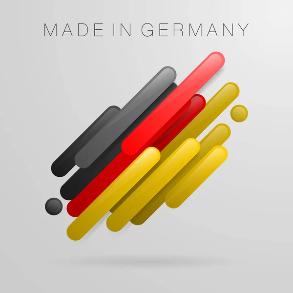 Tillverkad Tyskland Abstrakt Bakgrund Helt Enkelt Vektor Illustration — Stock vektor
