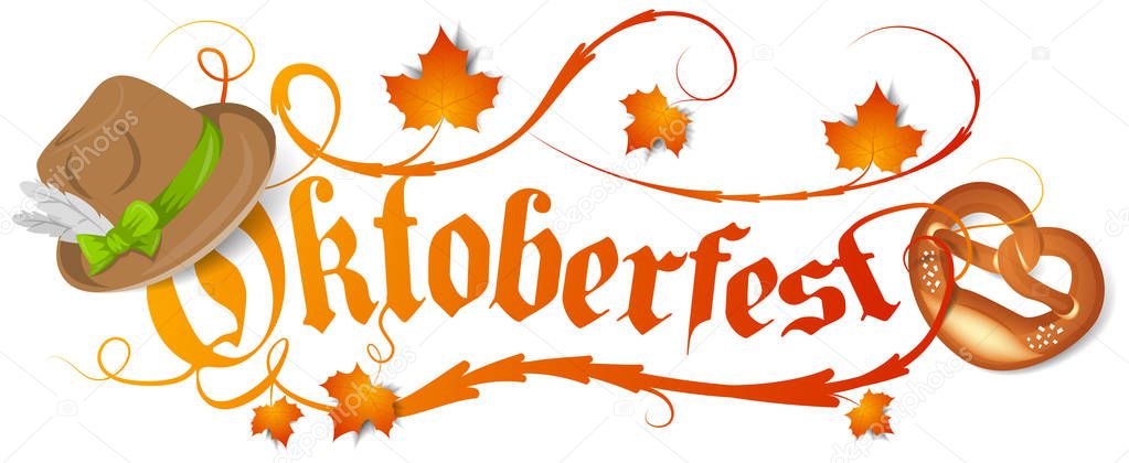 Oktoberfest banner, simply vector illustration 
