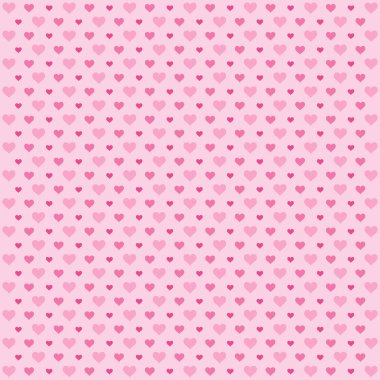 Pembe kalpler dikişsiz desen, sadece vektör illüstrasyon 