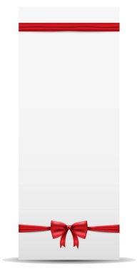 kırmızı yay sadece vektör illüstrasyon      