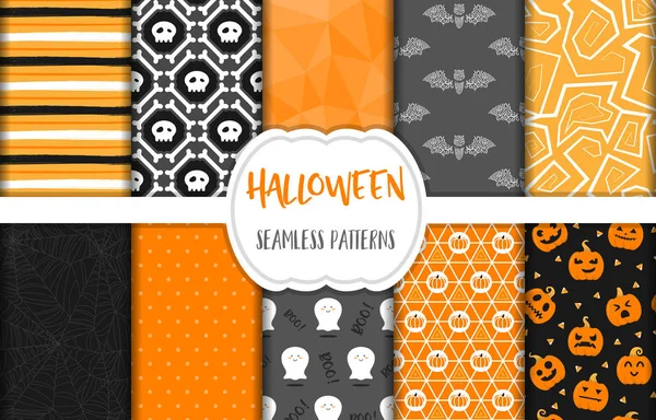 Halloween Background Template Simply Vector Illustration — Stock Vector