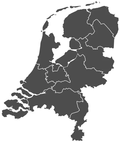 Países Baixos Estado Simplesmente Ilustração Vetorial — Vetor de Stock
