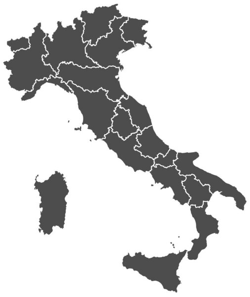 Italy state, simply vector illustration   