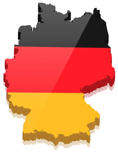 Κράτος Της Γερμανίας Απλά Απεικονιματική Απεικόνιση — Διανυσματικό Αρχείο