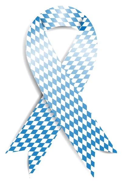 Ribbon Traditional Bavarian Colors Simply Vector Illustration — Stock Vector