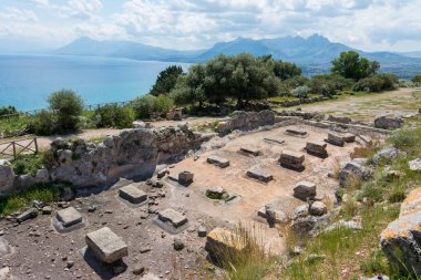 Solunto, Palermo, Sicilya yakınındaki, arkeolojik alanına.
