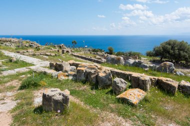 Solunto, Palermo, Sicilya yakınındaki, arkeolojik alanına.