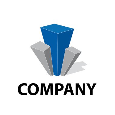 Vektör soyut şehir. Yukarıda da görüleceği gökdelenler. Emlak ve yapı kavramı