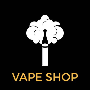 Vape shop kayıt, vektör elektronik sigara çizim