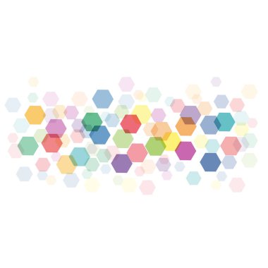 Vektör arka plan ile altıgenler, bulanık Ișık etkisi