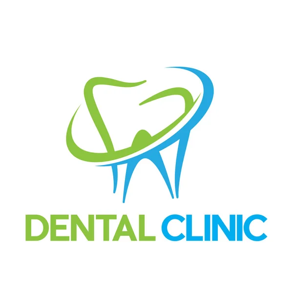 Signo Vectorial Diente Abstracto Concepto Clínica Dental — Vector de stock