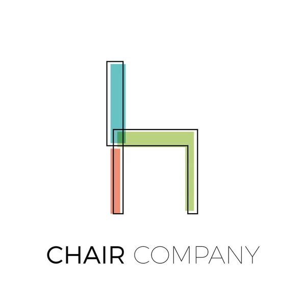様式のベクトル記号化された鉄ワイヤーの椅子 — ストックベクタ