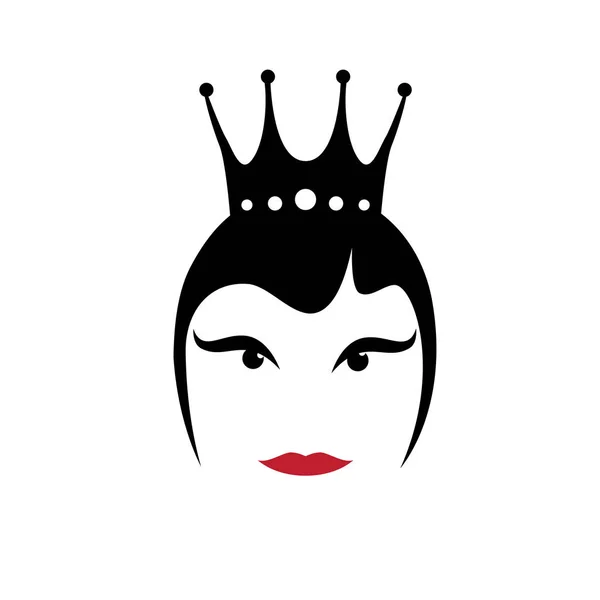 Reine Des Signes Vectoriels Avec Couronne Mode Beauté Concéder — Image vectorielle