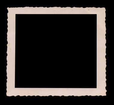 İçi boş vintage karesi için kırpma yolu ile eski fotoğraf