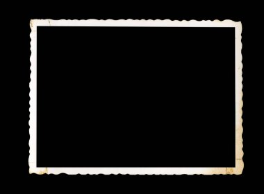 İçi boş vintage karesi için kırpma yolu ile eski fotoğraf