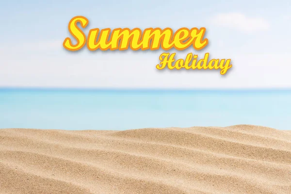yaz tatil arka plan metin ile. deniz ve kum plaj