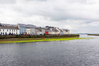 Landascapes of Ireland. Galway city and Corrib river clipart