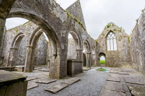 Paesaggi Irlanda Rovine Del Convento Ross Galway Contano — Foto Stock