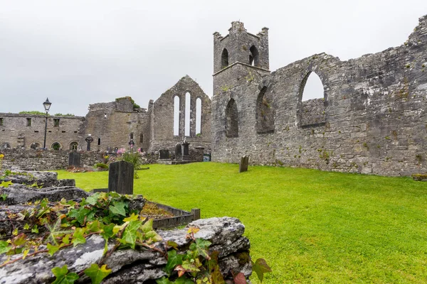 İrlanda'nın Landascapes. Cong abbey Galway sayısında