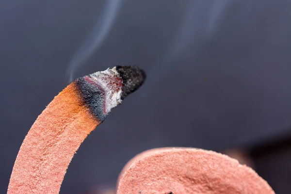 Burning Mosquito Coil Repellent Spiral Shape — Stock Photo, Image