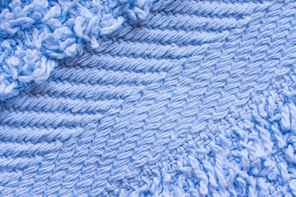 Niebieski Bawełniane Ręczniki Tkanina Tekstura Tło — Zdjęcie stockowe