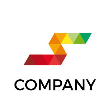 Üçgenler, mektup z vektör soyut geometrik işaretiyle