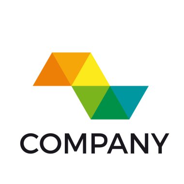 Üçgenler vektör soyut geometrik işaretiyle