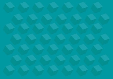 Vektör geometrik arka plan, mavi deniz küpleri
