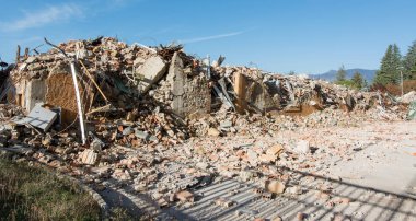 Bir deprem tarafından şehir