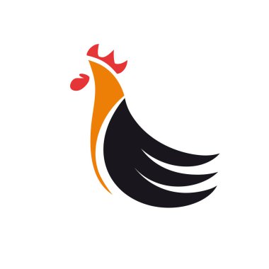 Vektör işareti soyut horoz