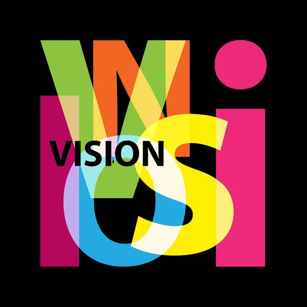 Vision Vectorielle Texte Rompu — Image vectorielle