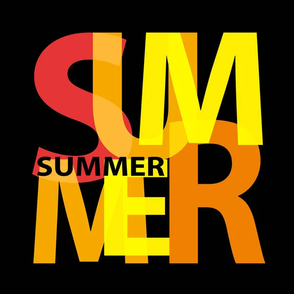 Vector Summer Broken Text — Stock Vector