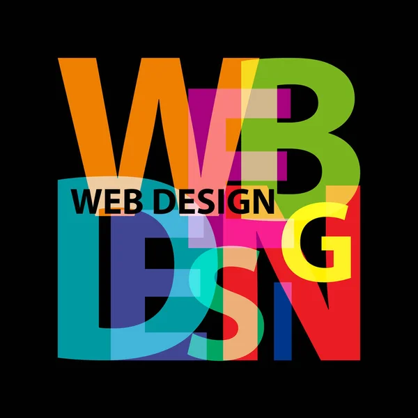 Web Design Vetorial Texto Quebrado —  Vetores de Stock