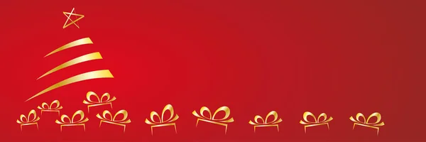 Banner Vectorial Descuentos Promociones Navideñas Con Espacio Para Copiar — Vector de stock