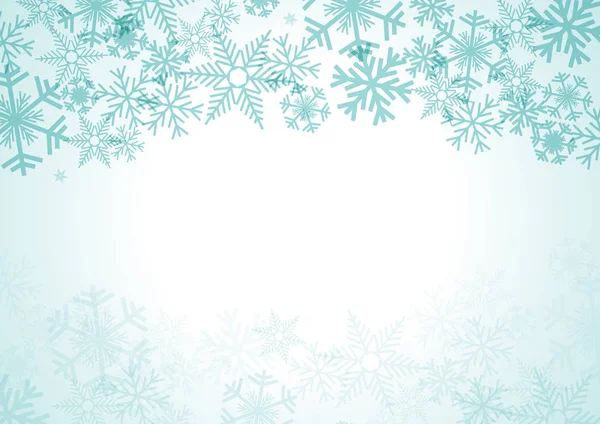 Fondo Invierno Vectorial Una Navidad Fría Con Nevadas Cristales Hielo — Vector de stock