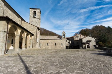 La Verna Toskana, İtalya'nın kutsal alan. St. Francis Manastırı