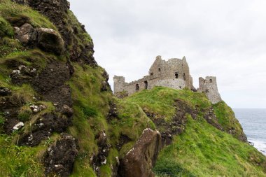Landscapes of Northern Ireland. Dunluce castle clipart