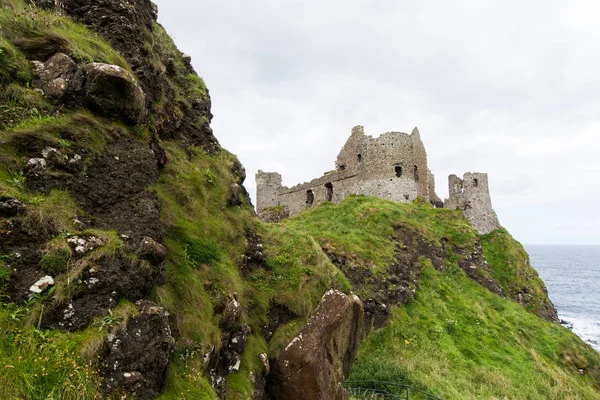 Τοπία Της Βόρειας Ιρλανδίας Κάστρο Dunluce — Φωτογραφία Αρχείου