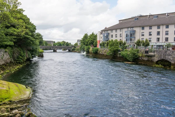 Krajiny Irska Galway City Řeka Corrib — Stock fotografie