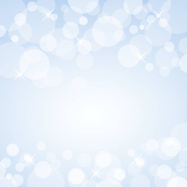 Festival afişi Noel mavi arka plan kopya alanı ile. bulanık topları