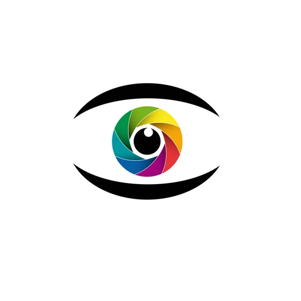 Vector Signo Arco Iris Ojo Iris — Vector de stock