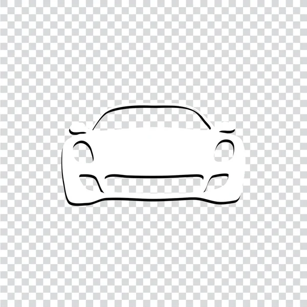 Vector Logo Front Auto Geïsoleerde Illustratie — Stockvector