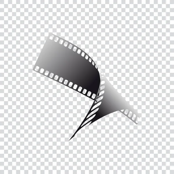 Tira Filme Logotipo Vetor Fotógrafo Ilustração Isolada — Vetor de Stock