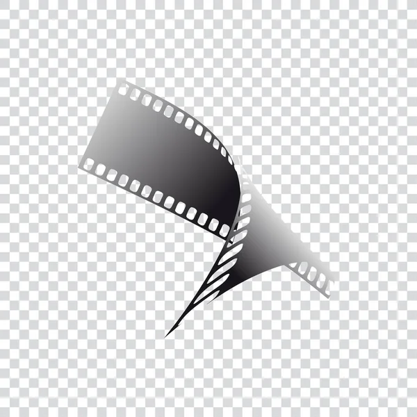 Vektör logo film şeridi, fotoğrafçı, izole illüstrasyon