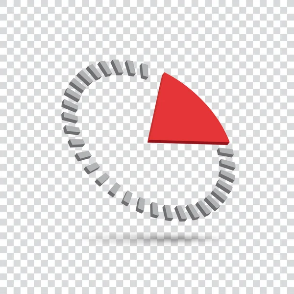 時計と通過時間 レンガで作られたベクトルのロゴ 孤立した図 — ストックベクタ