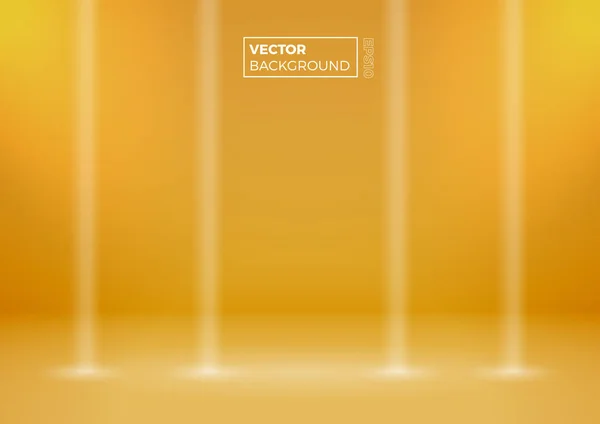 Prázdný Prostor Moderní Abstraktní Přechodu Žluté Pozadí Vektorové Ilustrace Kopií — Stockový vektor