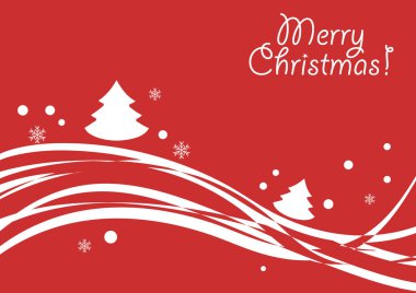 Noel. Soyut vektör çizim. Kış manzara arka plan. 