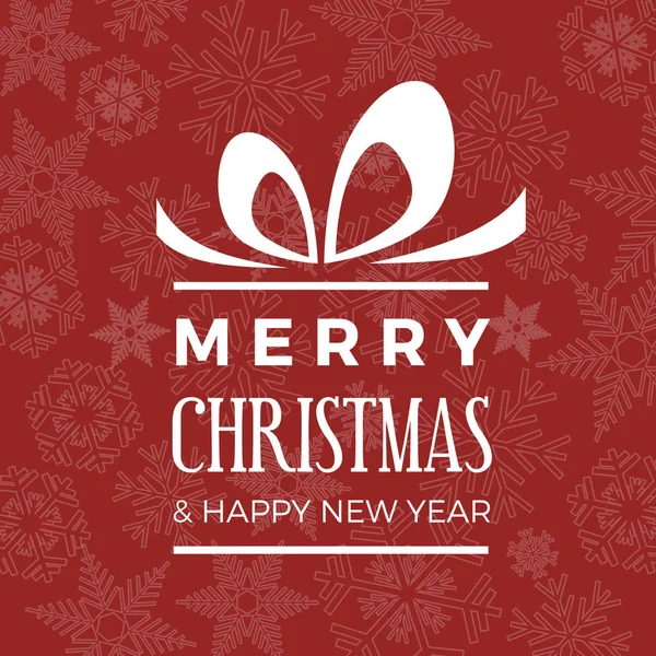 Joyeux Noël Bonne Année Salutations Cadeaux Achats Pour Couverture Boîte — Image vectorielle