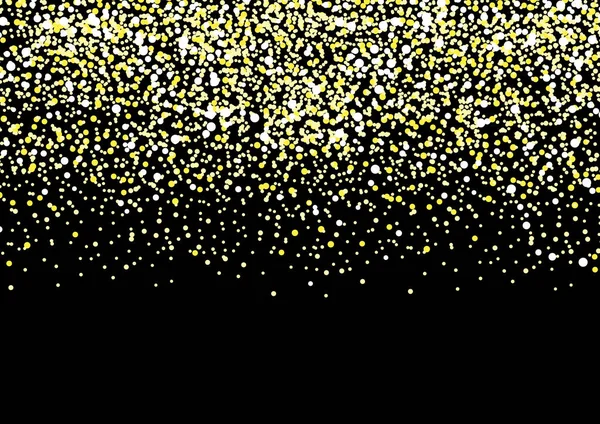 Sterrenhemel Gouden Glitter Textuur Een Zwarte Achtergrond — Stockvector
