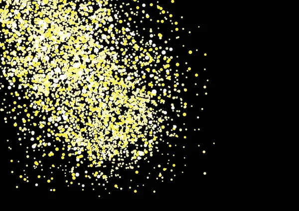 Sterrenhemel Met Komeet Gouden Glitter Textuur Een Zwarte Achtergrond — Stockvector